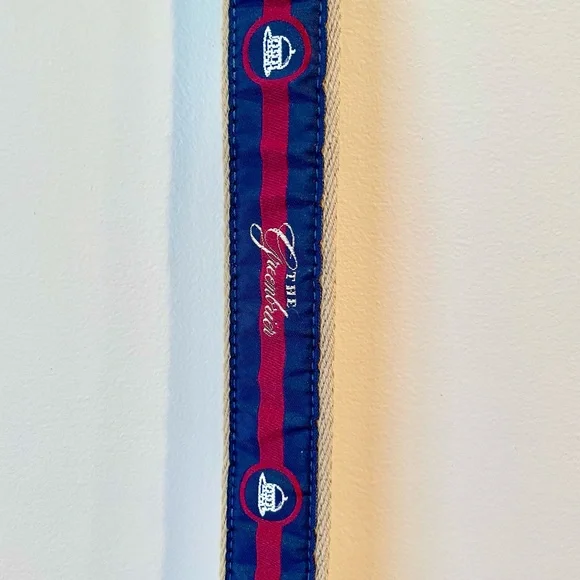 Men’s Canvas & Leather Belt (Size 34/85): The Greenbrier, America’s Resort - Picture 8 of 12